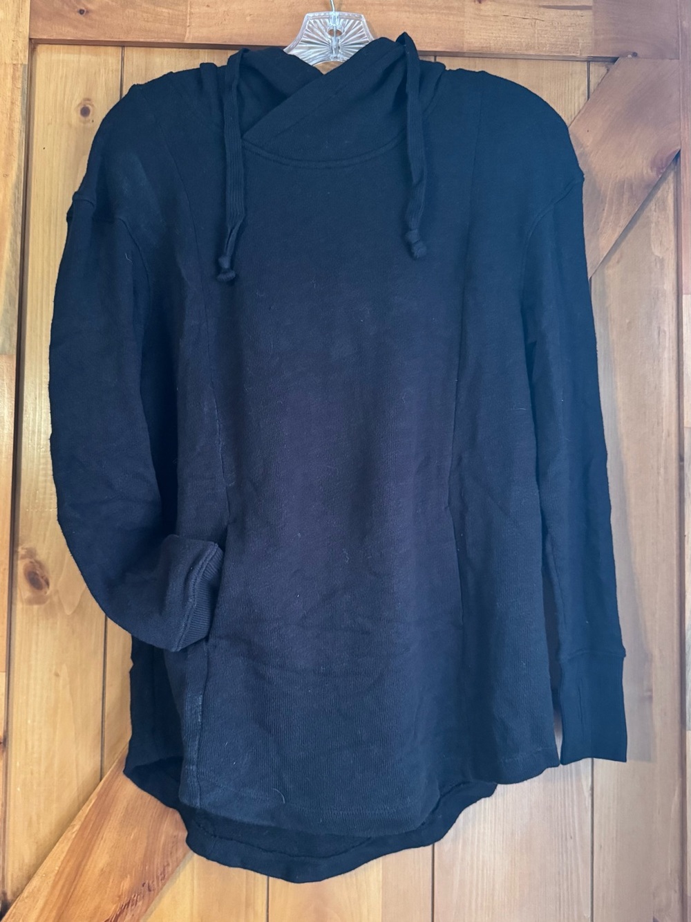 Mossimo Supply Co. Black Hooded Sweatshirt